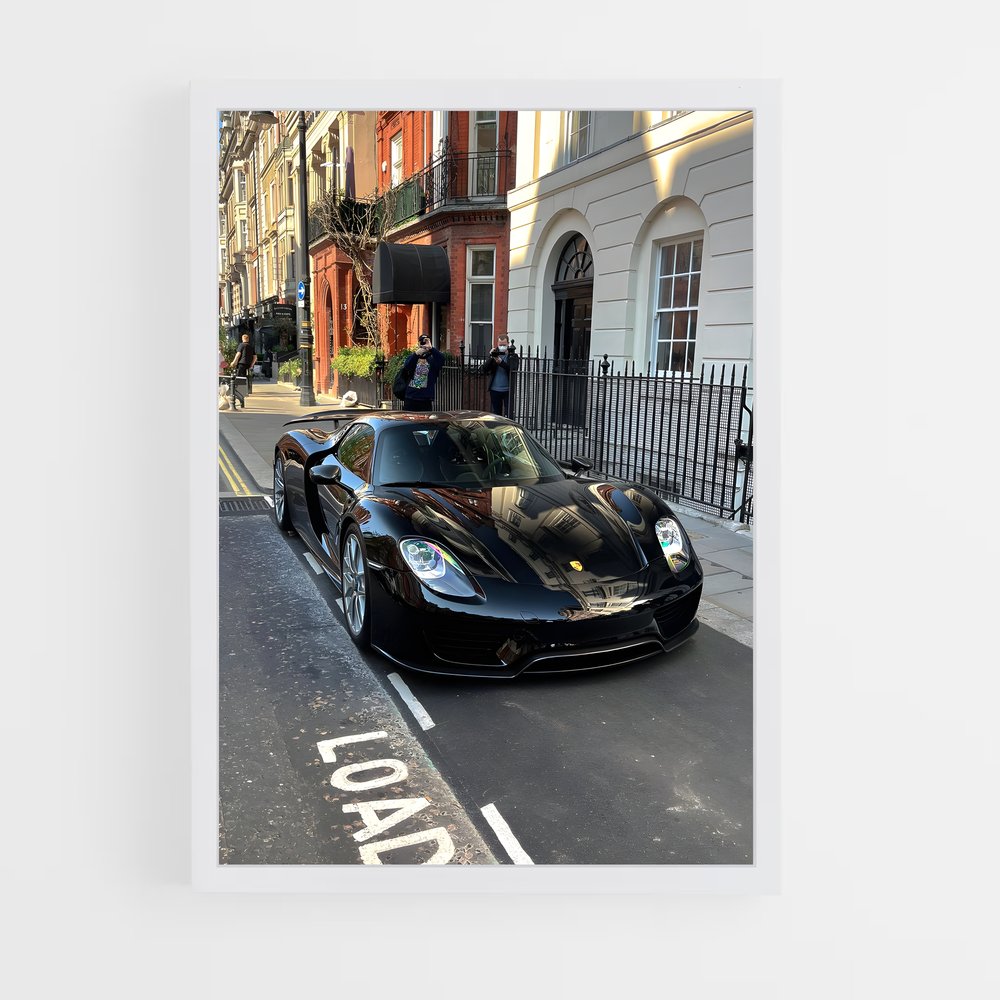 Poster L'ombre du Spyder – affiche Porsche (vue 3)